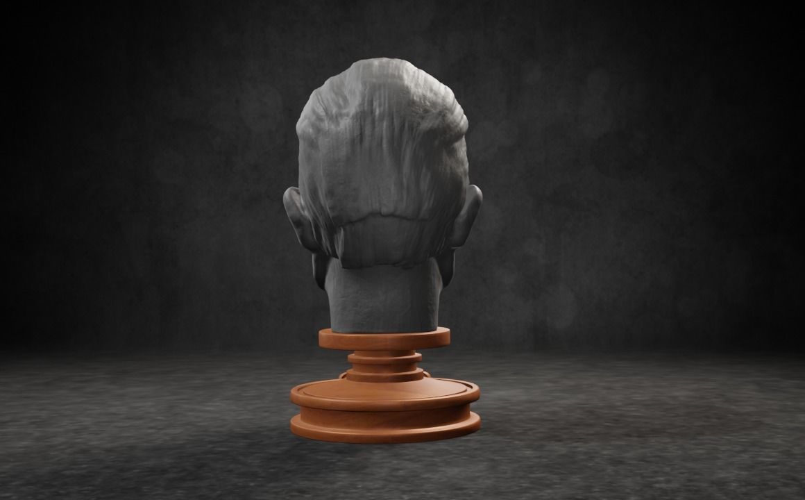 Richard M Nixon caricature STL 3D print model_9