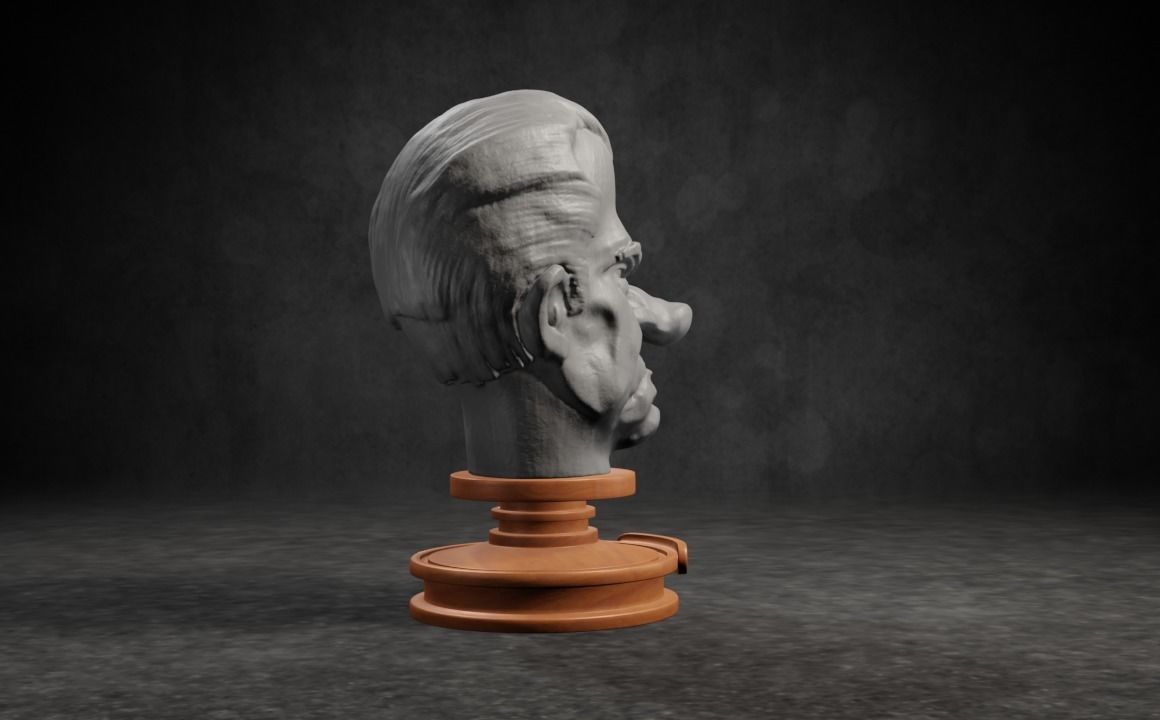 Richard M Nixon caricature STL 3D print model_8