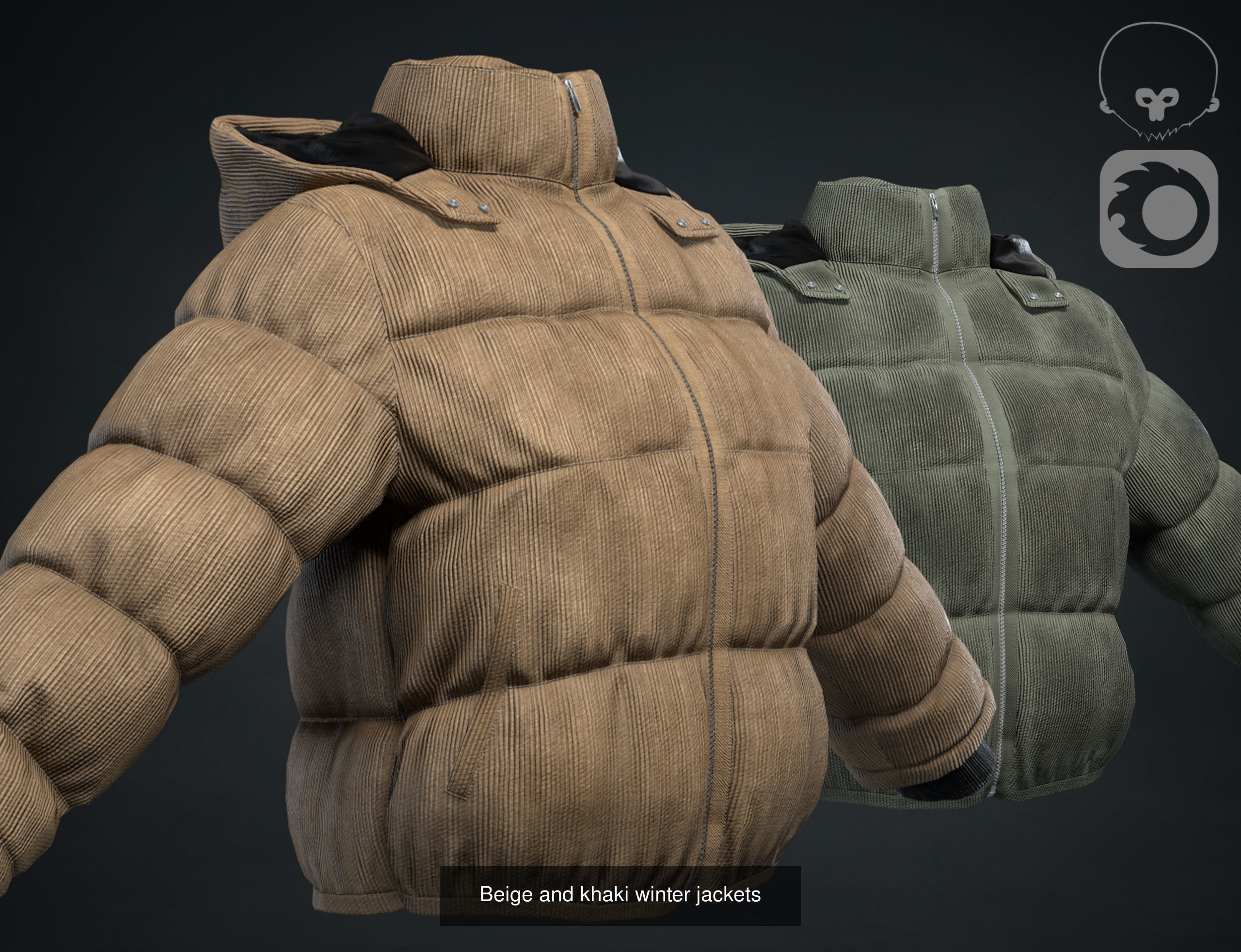 Winter jackets big pack 3D Model Collection_2