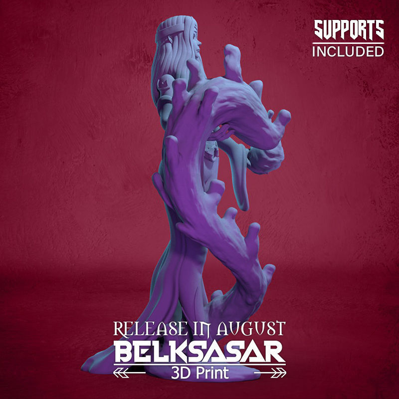 Blood Mage Vampiress Normal and Nude 3D print model_13