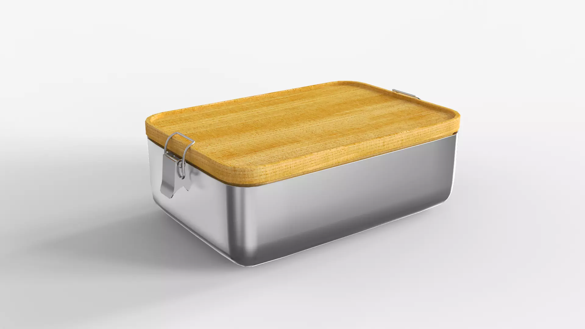 Eco Friendly Stainless Steel Lunch Box 3D model