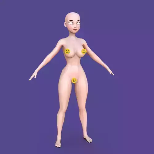 Disney Princess Nsfw basemesh 3D model