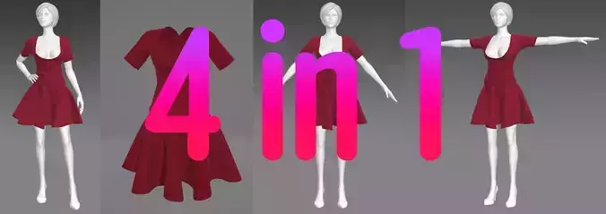 Woman Clothing 4 in 1 set91