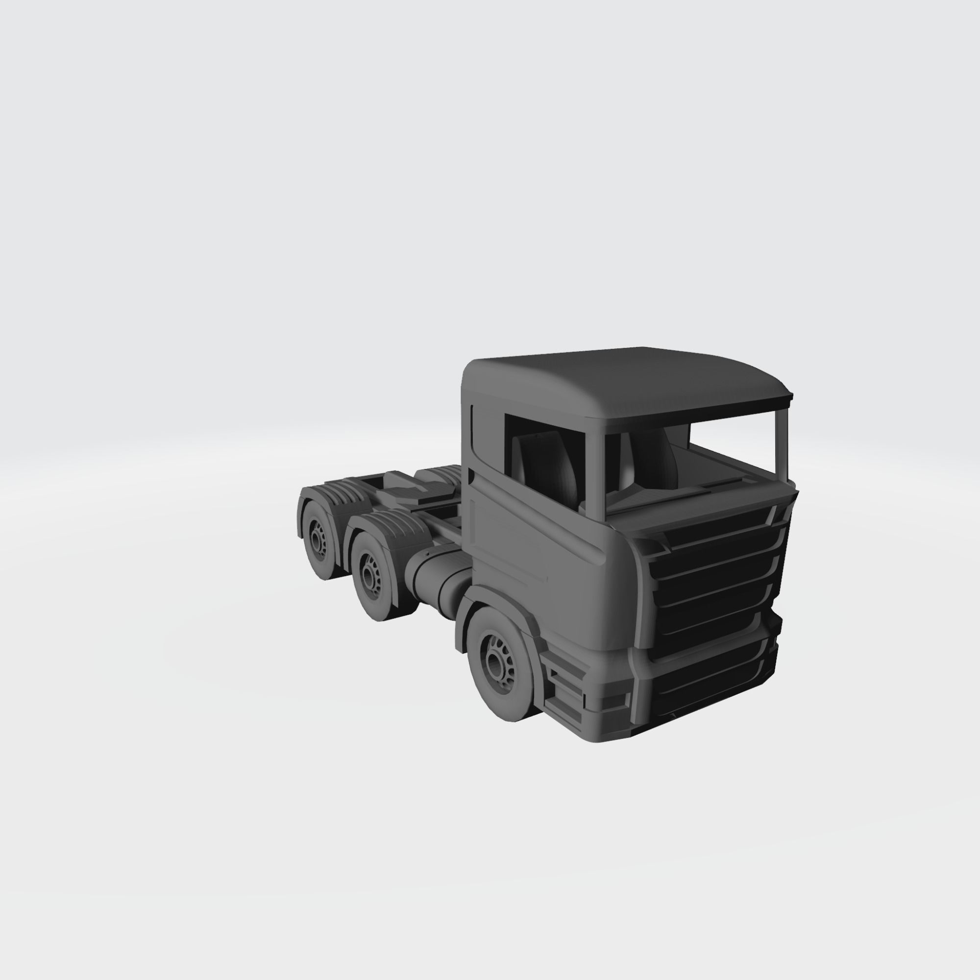 truck miniature 3D print model_2