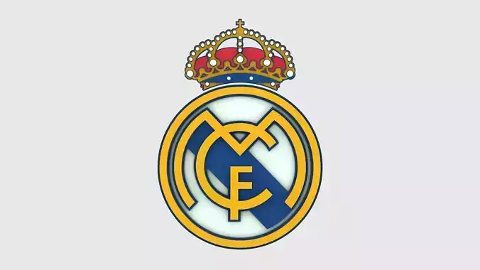 Real Madrid Logo 3D model