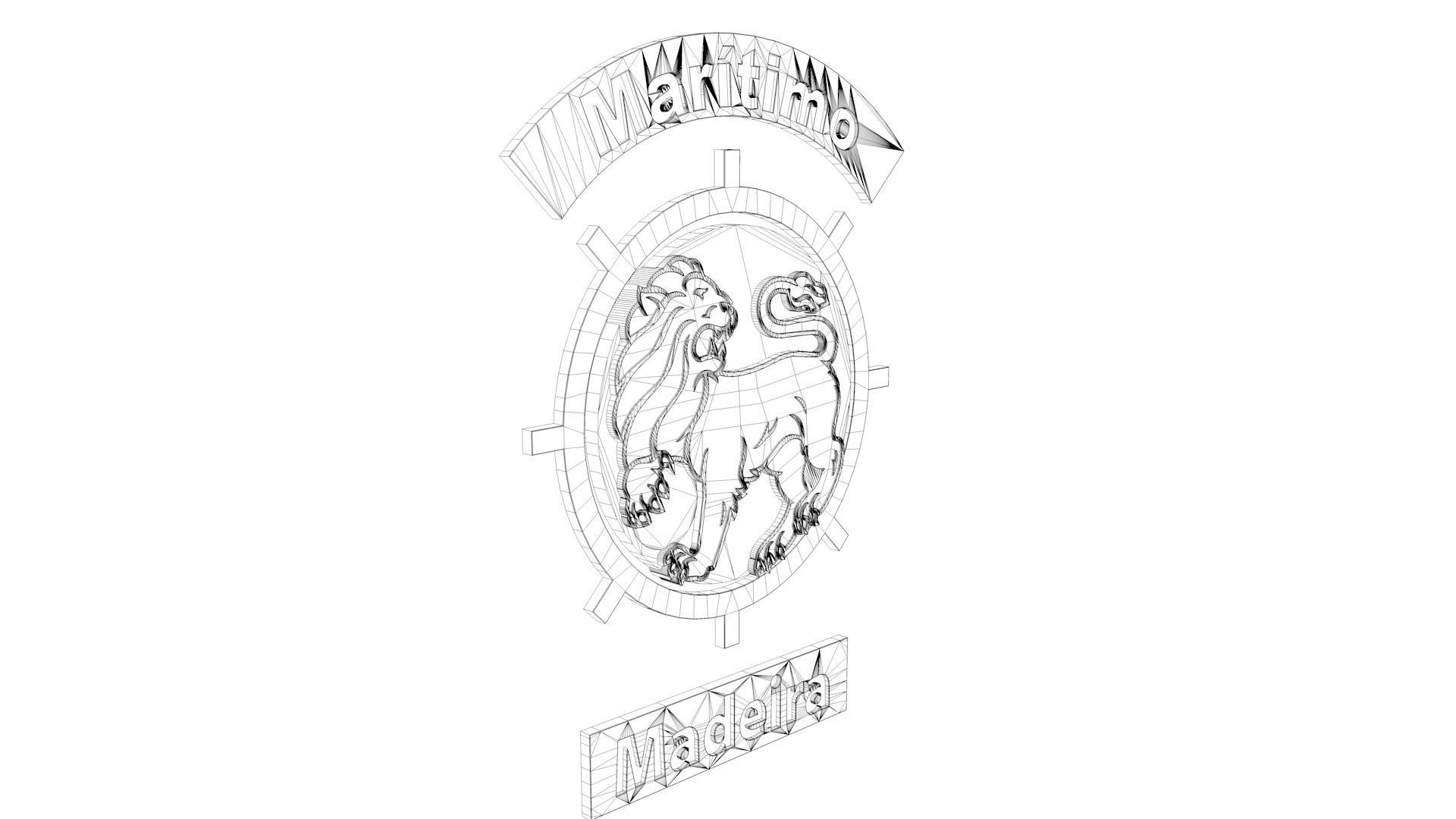 Maritimo Logo 3D model_9