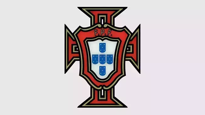 Federacao Portuguesa Futebol Logo 3D model
