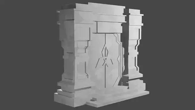 Genshin Impact Temple Gate Free 3D print model