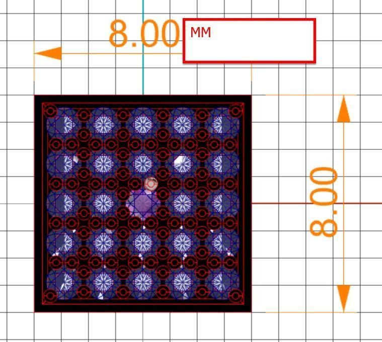 Pendant slider with stones double sided 3D print model_9