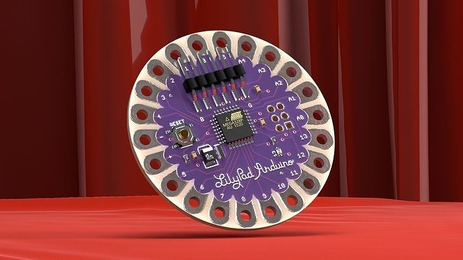 Arduino Lilypad 3D model