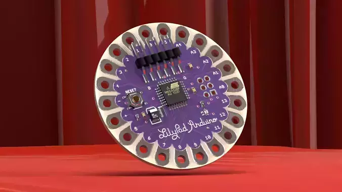 Arduino Lilypad 3D model