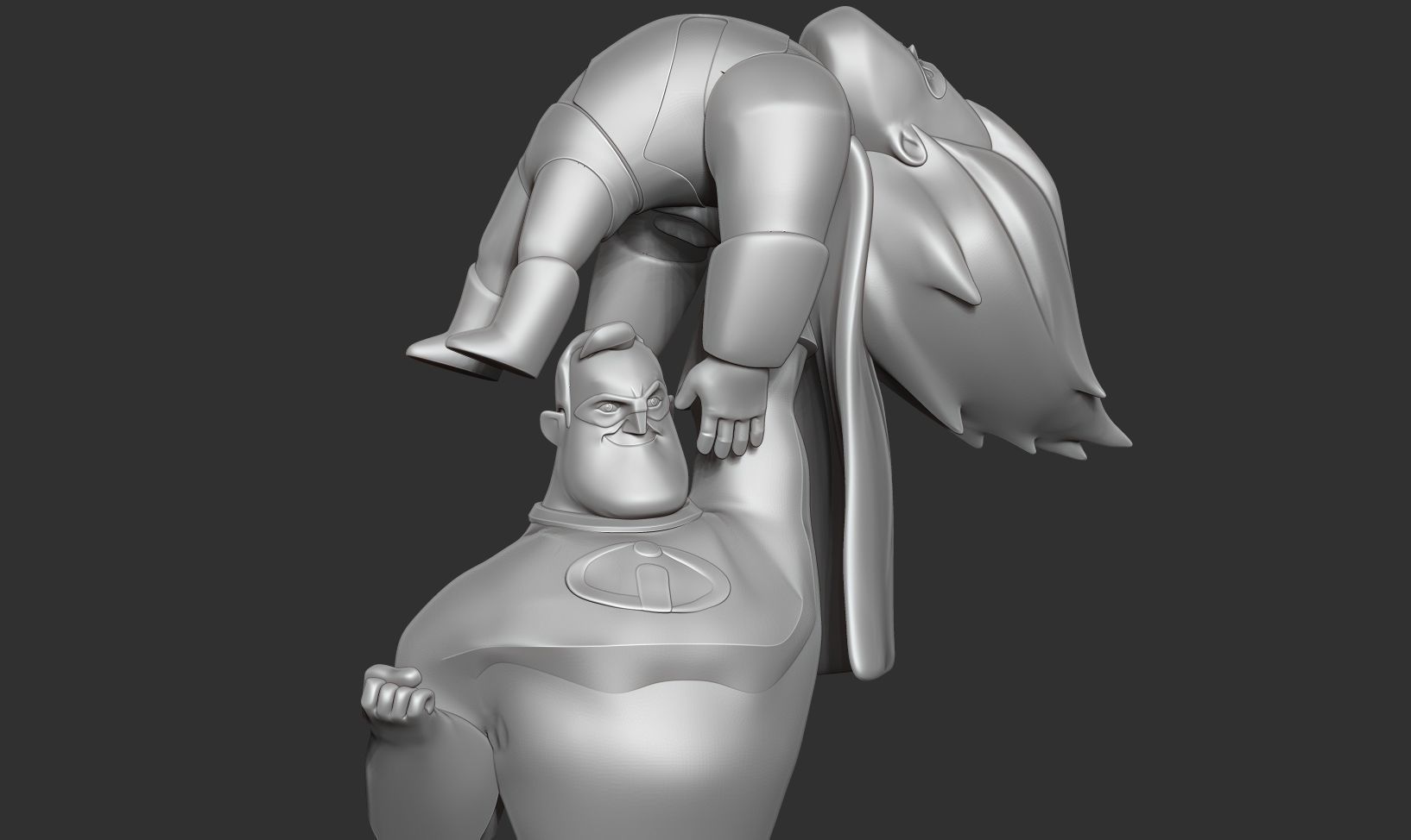 Mr Incredible vs Syndrome 3D print model_7