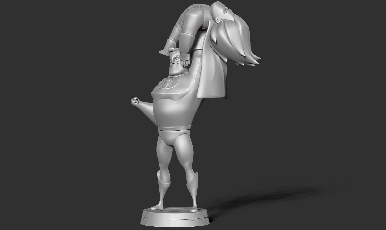 Mr Incredible vs Syndrome 3D print model_11