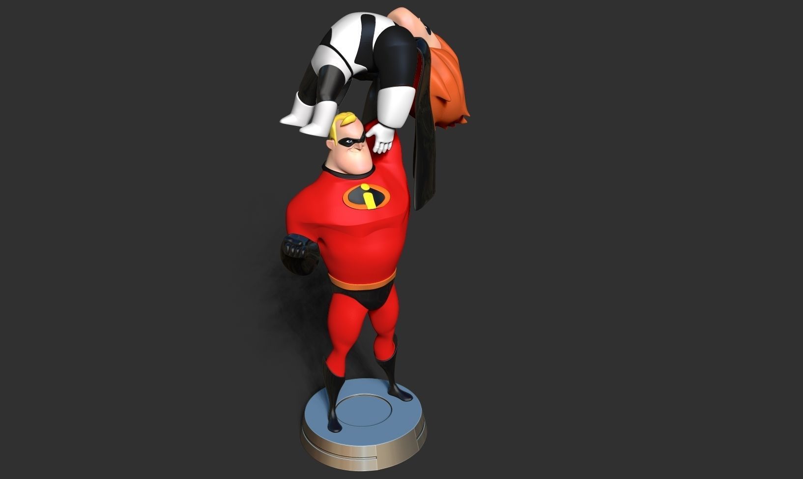 Mr Incredible vs Syndrome 3D print model_15