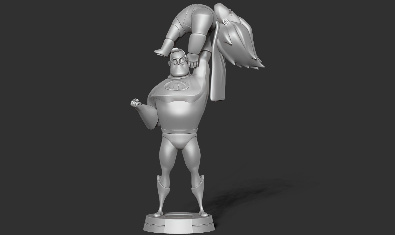 Mr Incredible vs Syndrome 3D print model_9