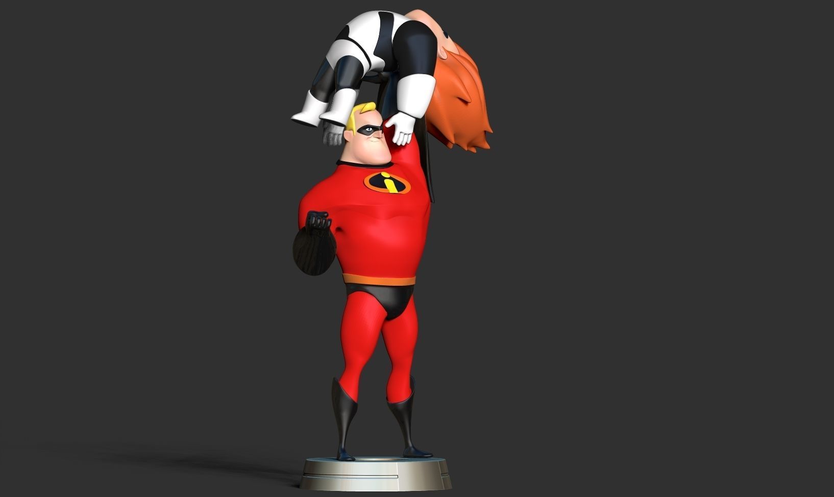 Mr Incredible vs Syndrome 3D print model_12