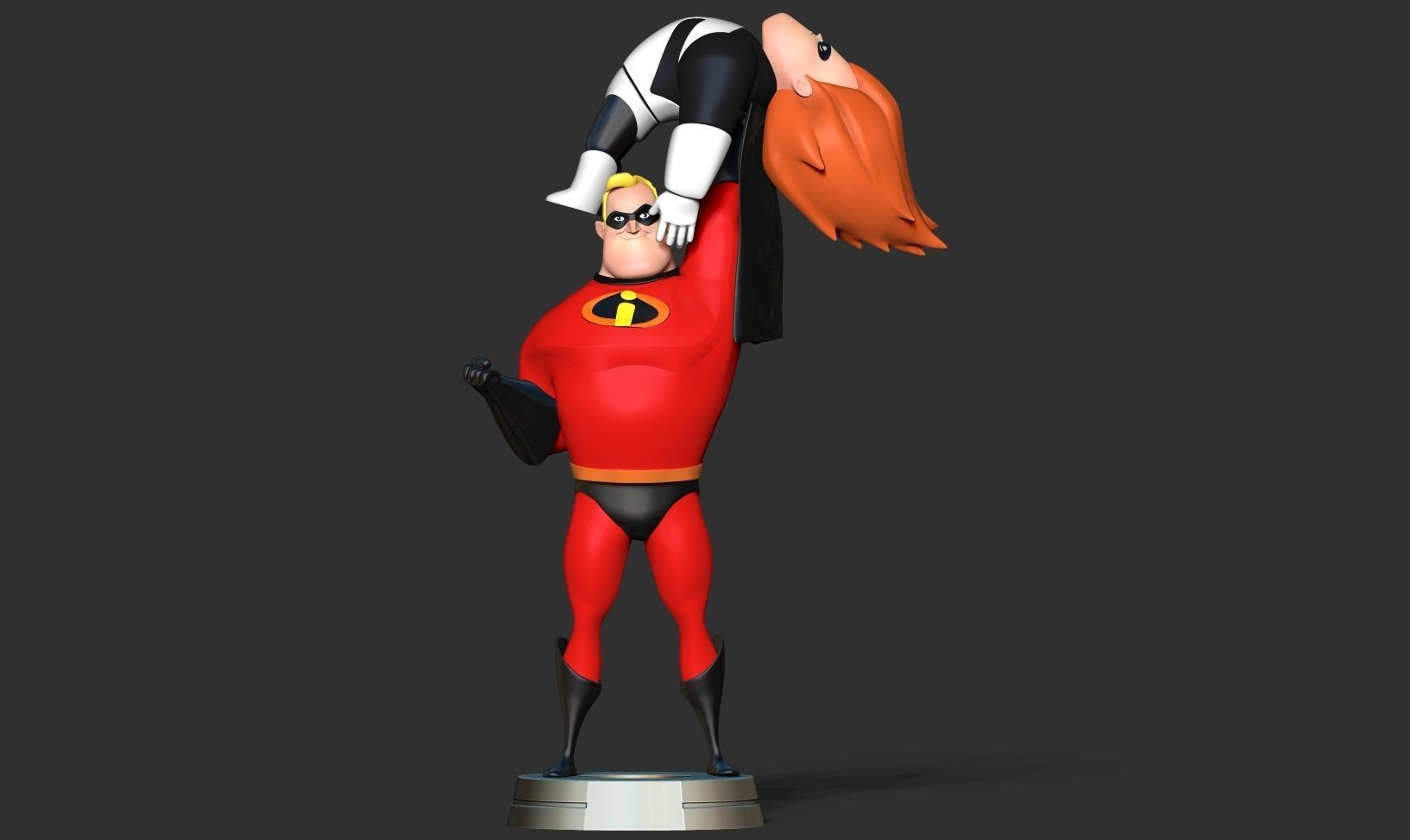 Mr Incredible vs Syndrome 3D print model_8