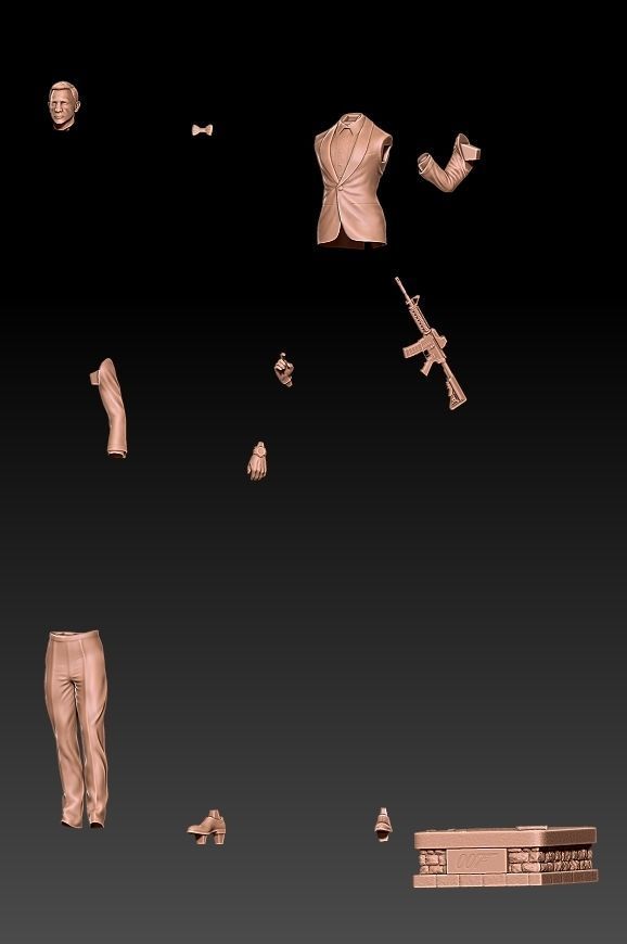 James Bond Daniel Craig 3D print model_5