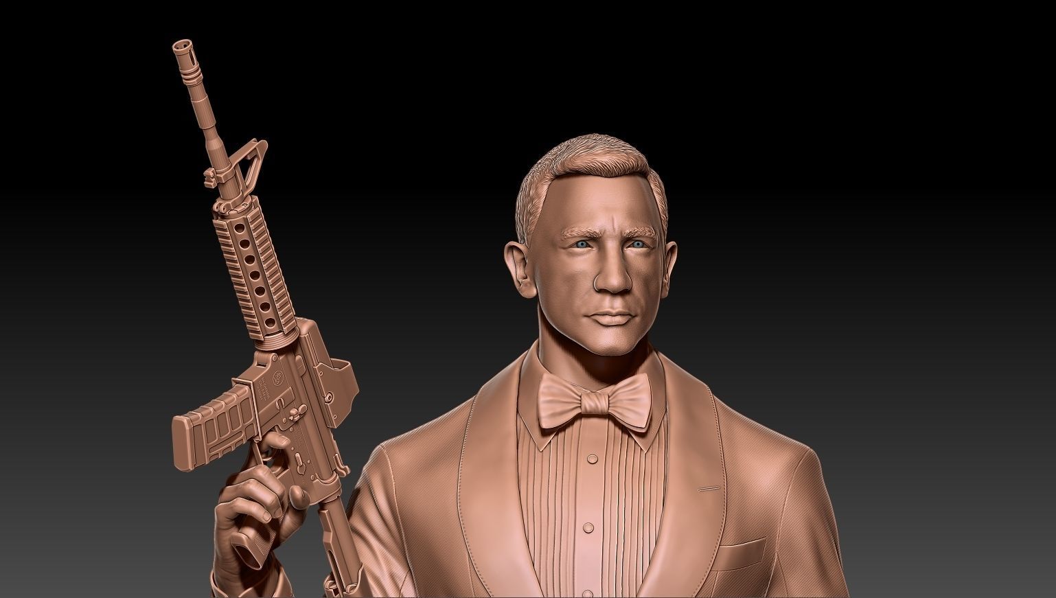 James Bond Daniel Craig 3D print model_2