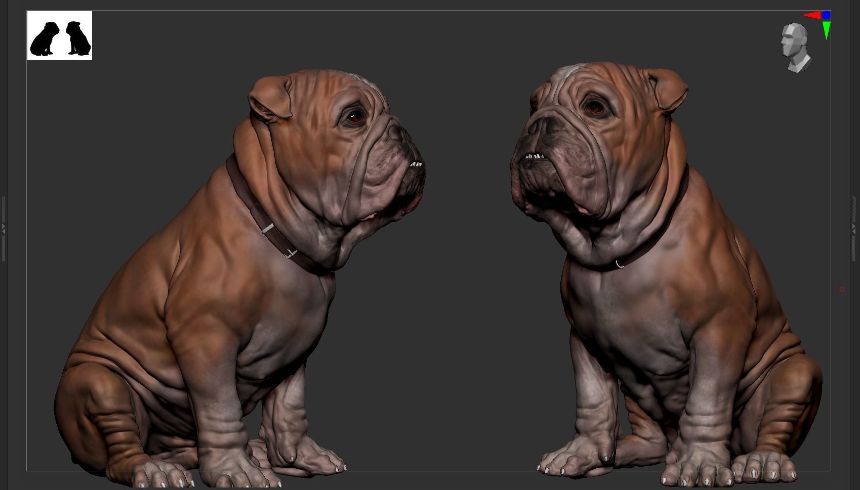 Bulldog 3D print model_5