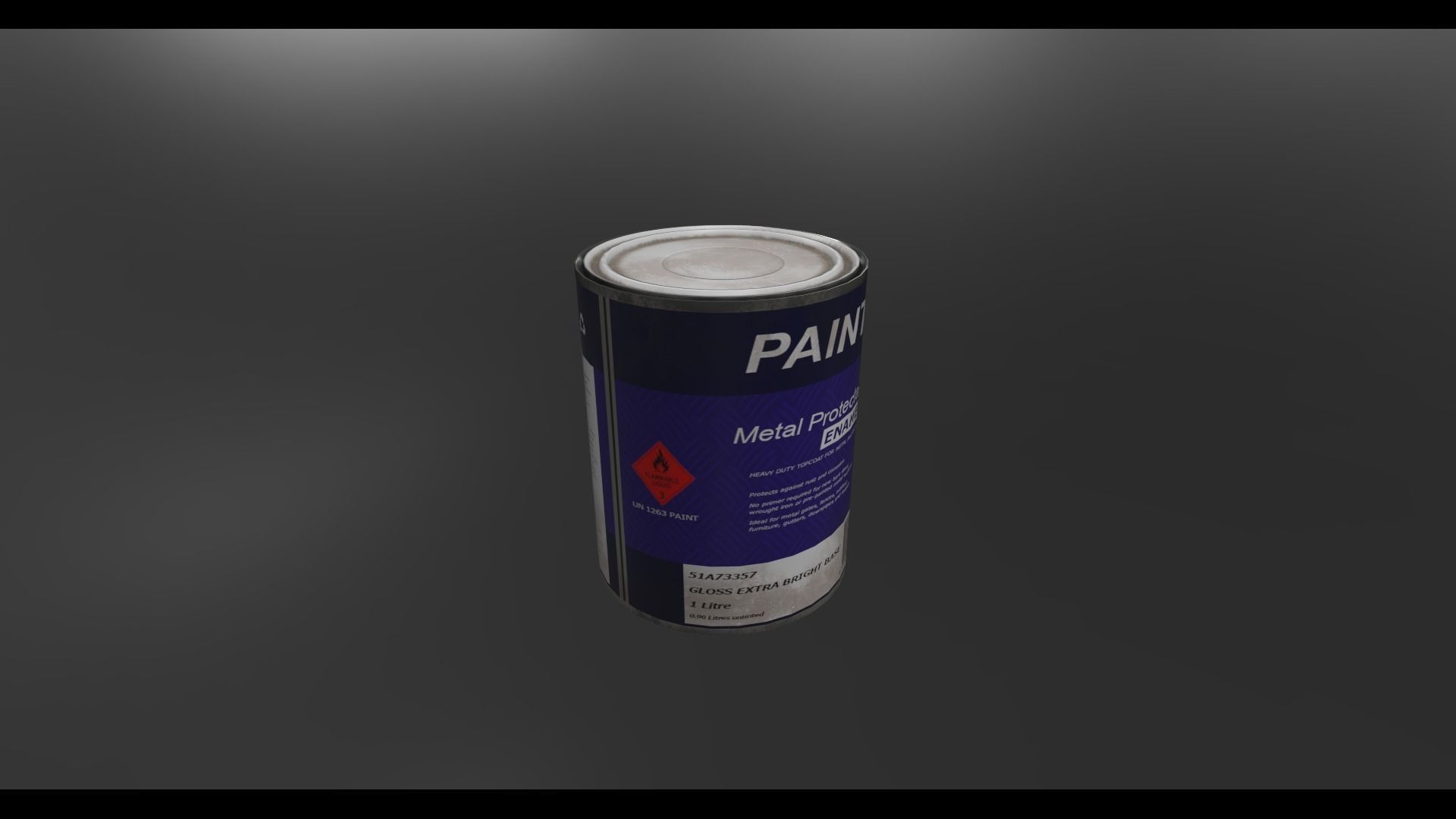 Paint cans 13x11cm Low-poly 3D model_2