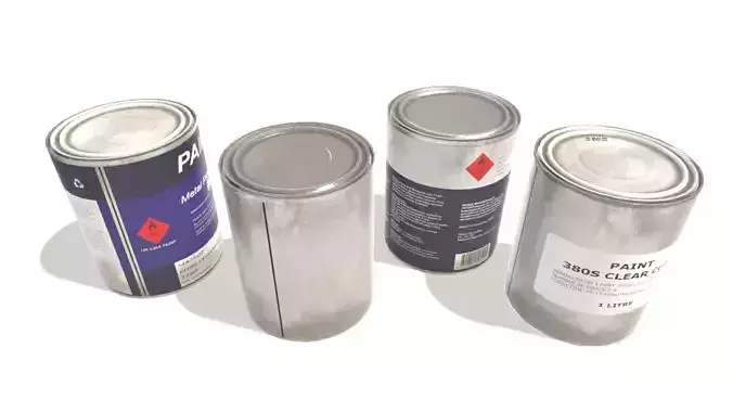 Paint cans 13x11cm