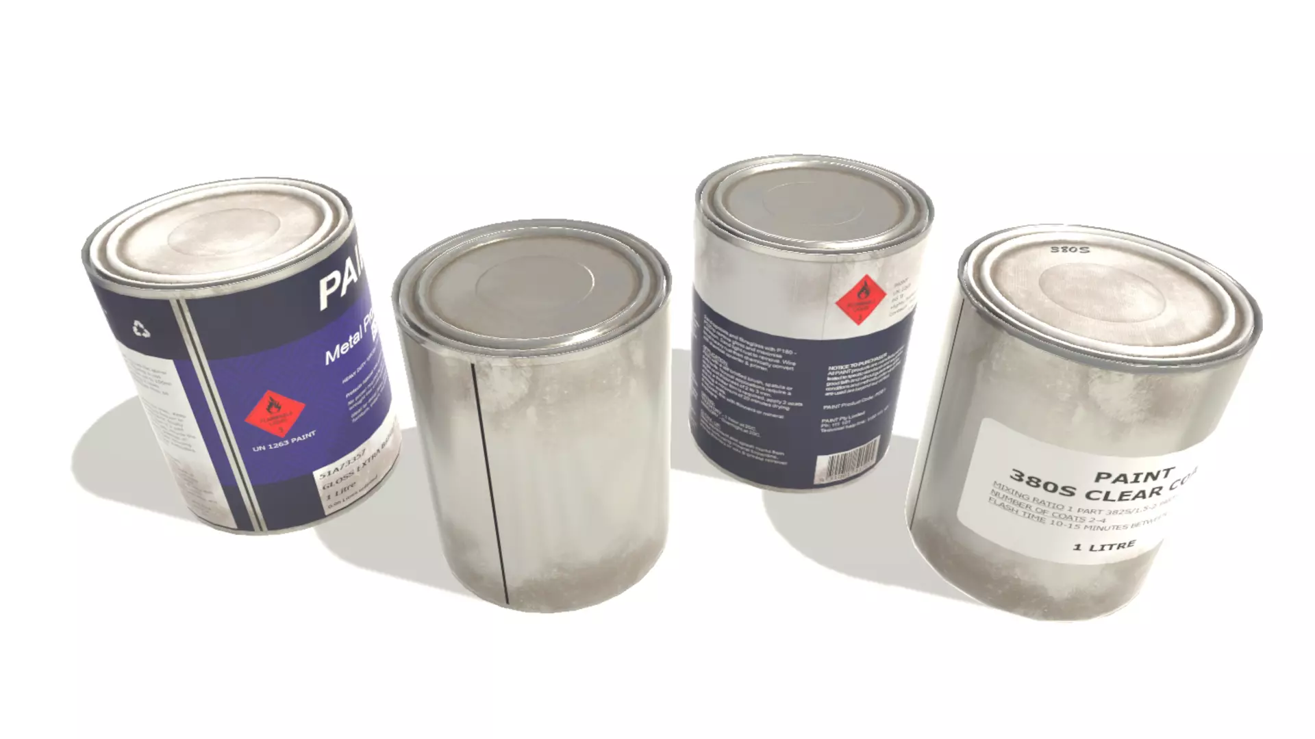 Paint cans 13x11cm Low-poly 3D model_0
