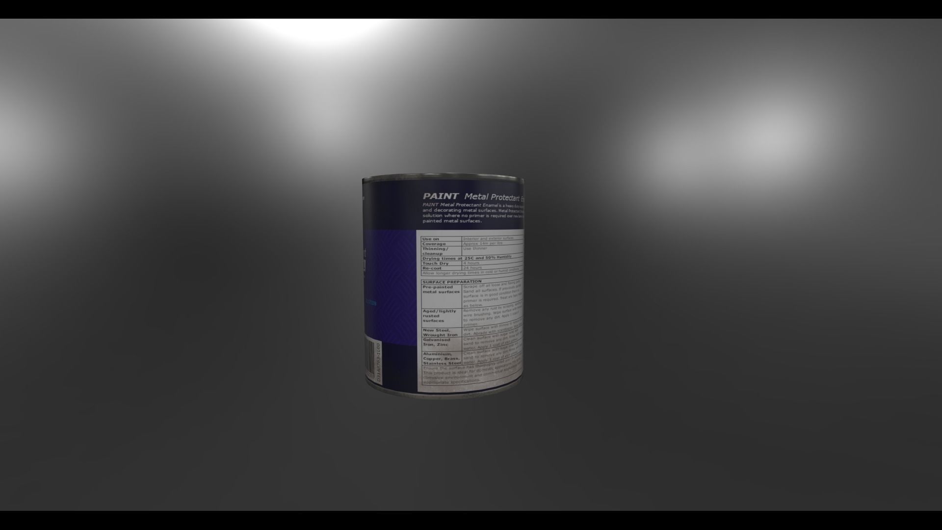 Paint cans 13x11cm Low-poly 3D model_3