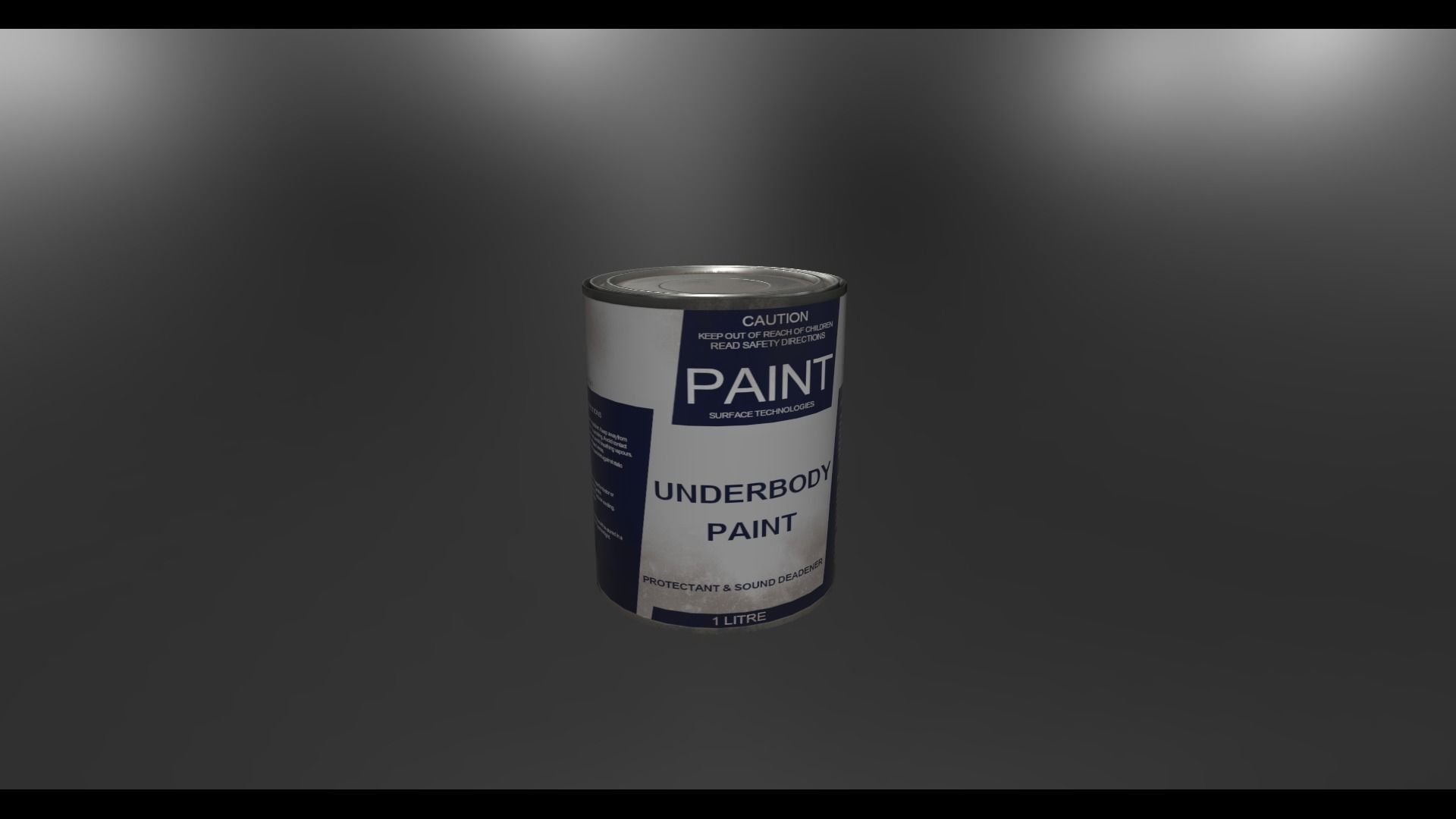 Paint cans 13x11cm Low-poly 3D model_5