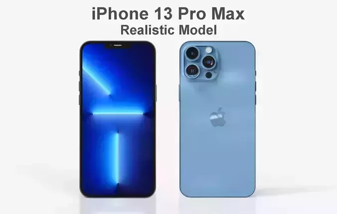 Apple Iphone 13 Pro Max Realistic Model 3D model 3D model