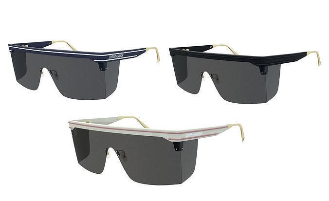 Dior Mask Sunglasses DiorClub M1U 3D model