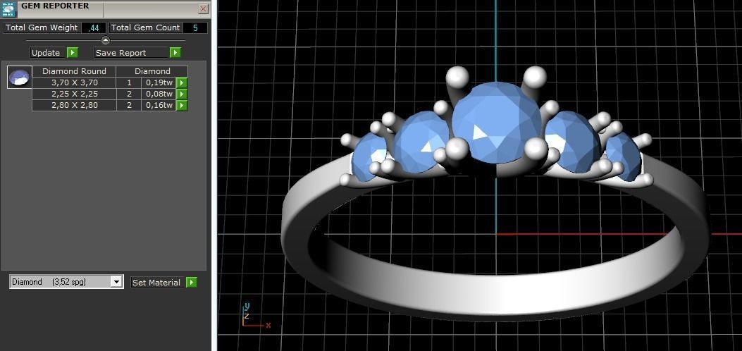 Ring 975 3D print model_3