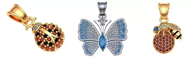 insects pendants 