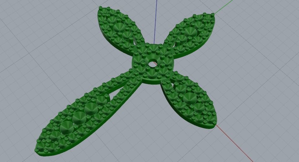 Pendant cross 989 3D print model_6