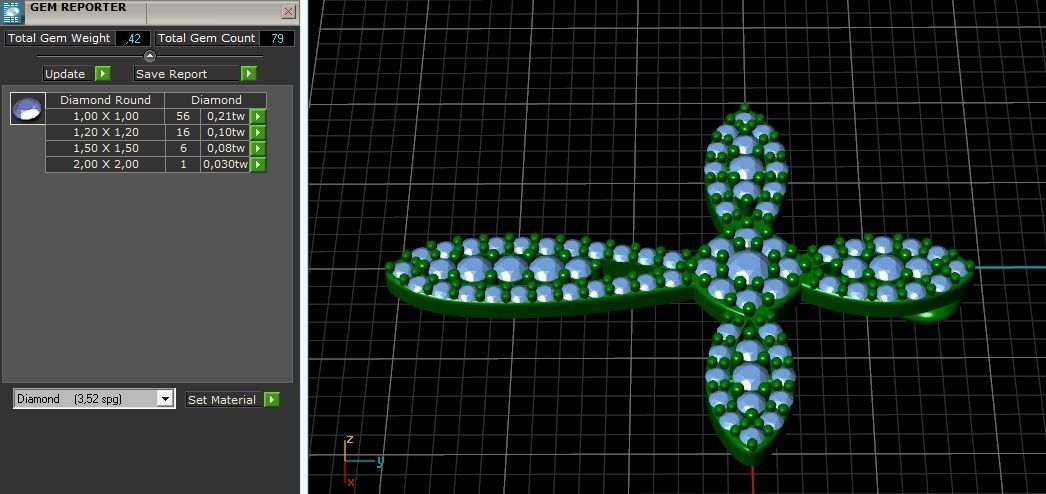 Pendant cross 989 3D print model_3