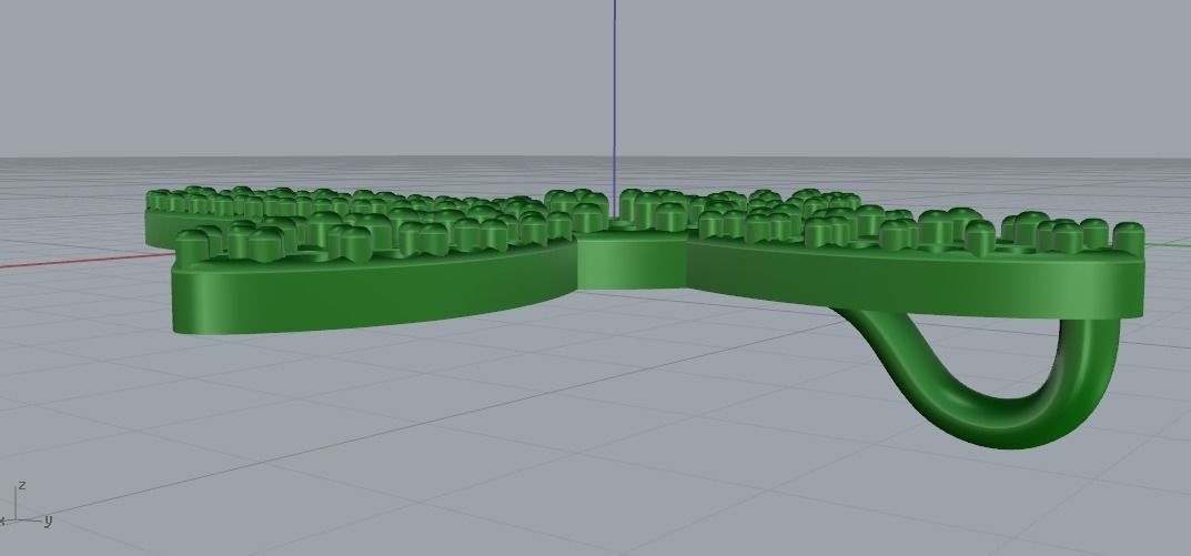 Pendant cross 989 3D print model_7