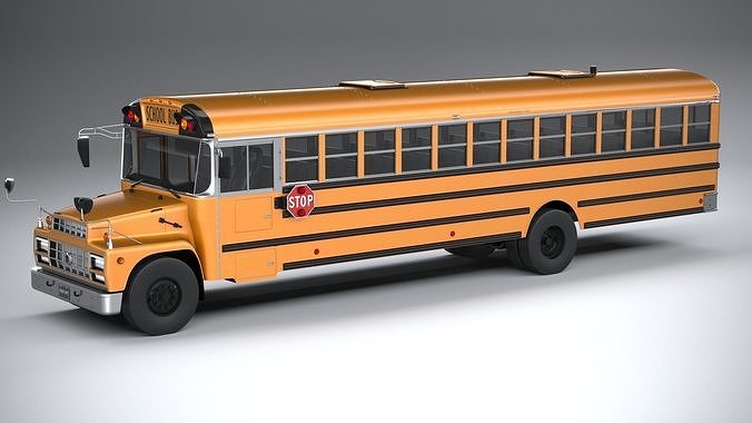 Generic SchoolBus 1980 3D model
