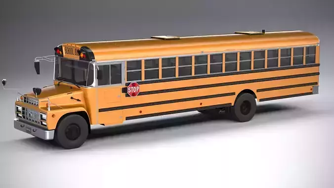 Generic SchoolBus 1980 3D model