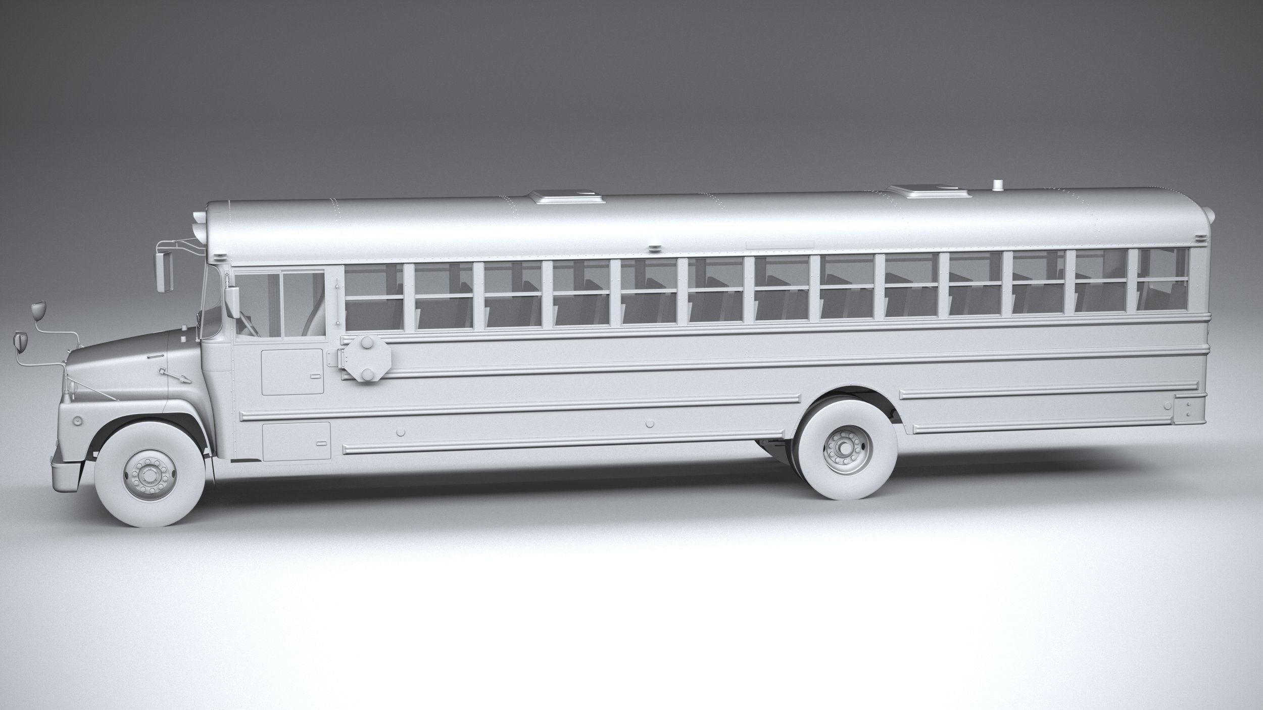 Generic SchoolBus 1980 3D model_22