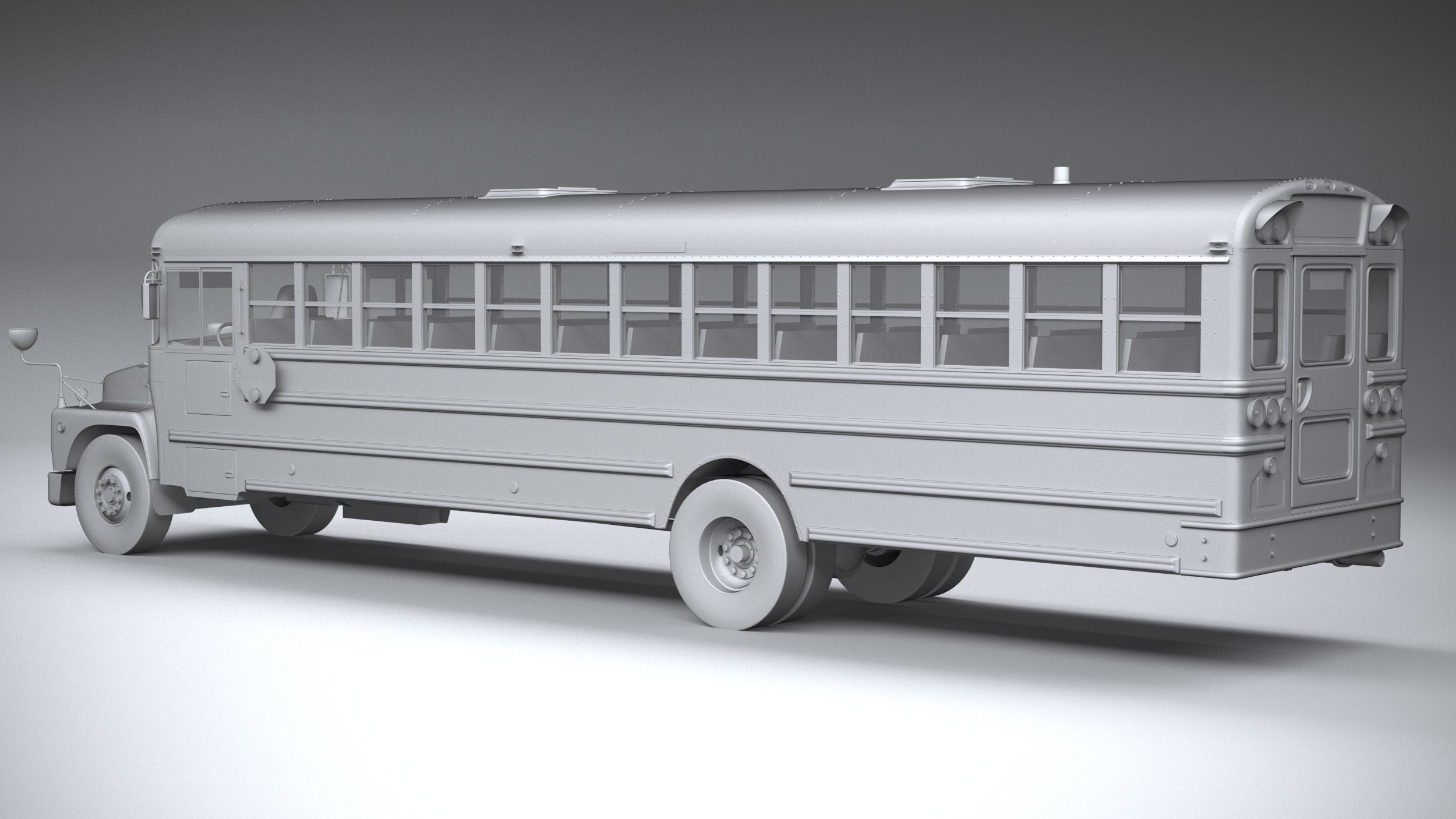 Generic SchoolBus 1980 3D model_21