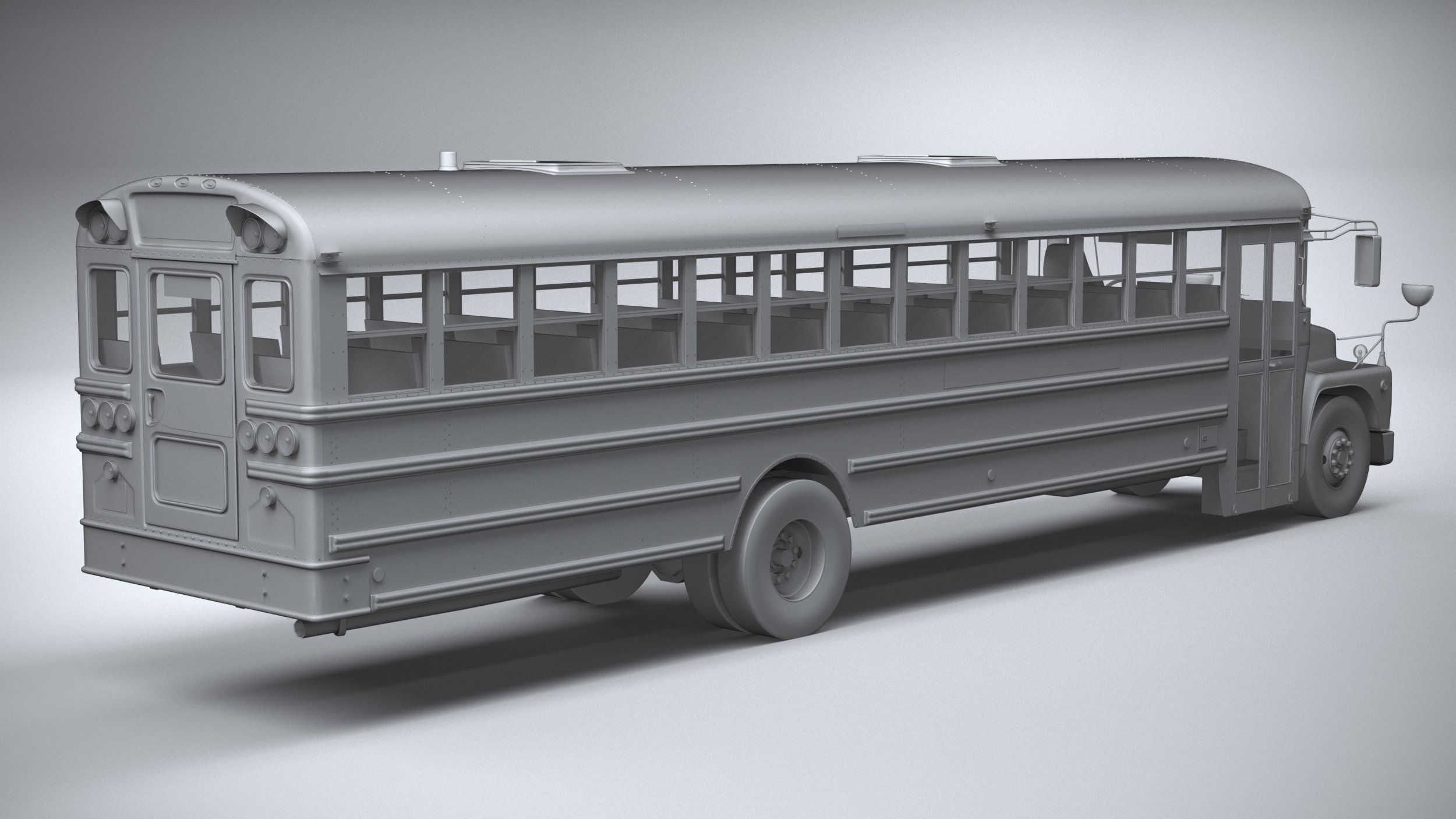 Generic SchoolBus 1980 3D model_25