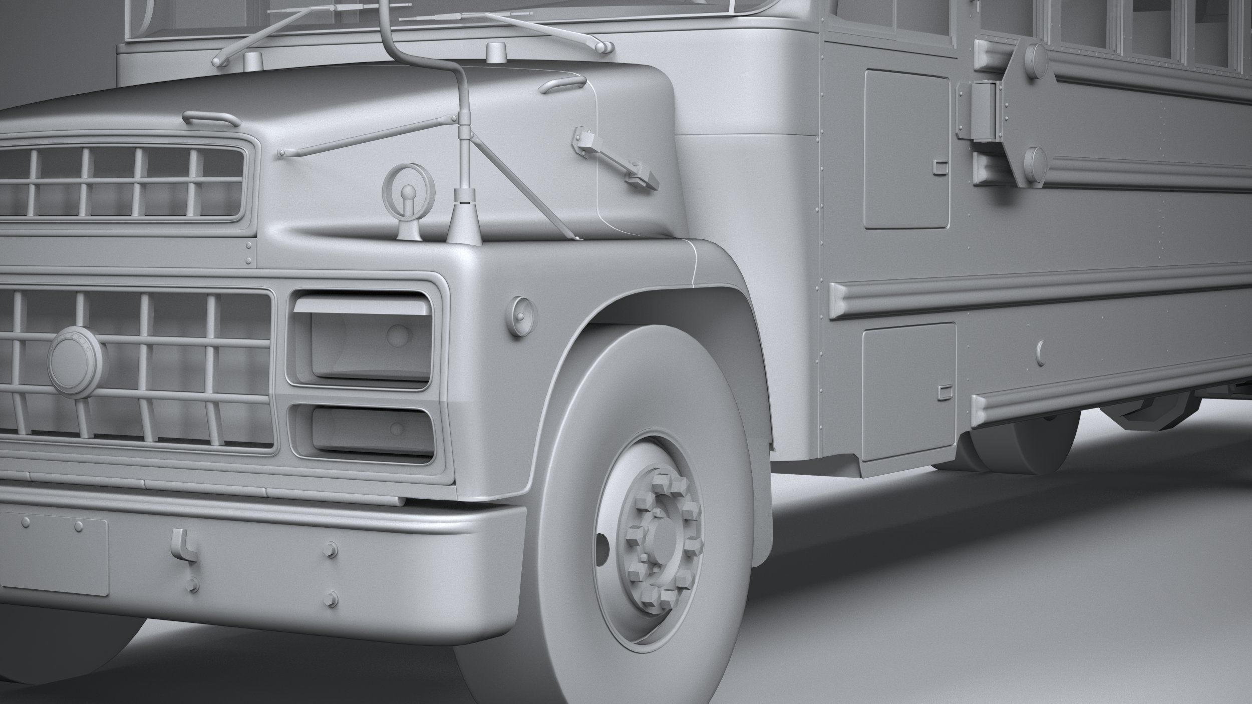 Generic SchoolBus 1980 3D model_20