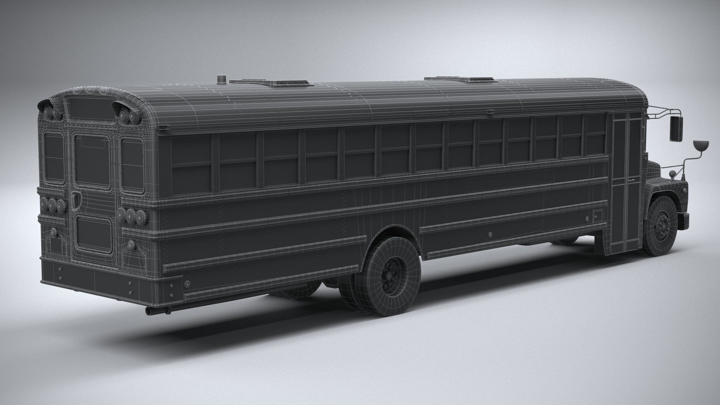 Generic SchoolBus 1980 3D model_29