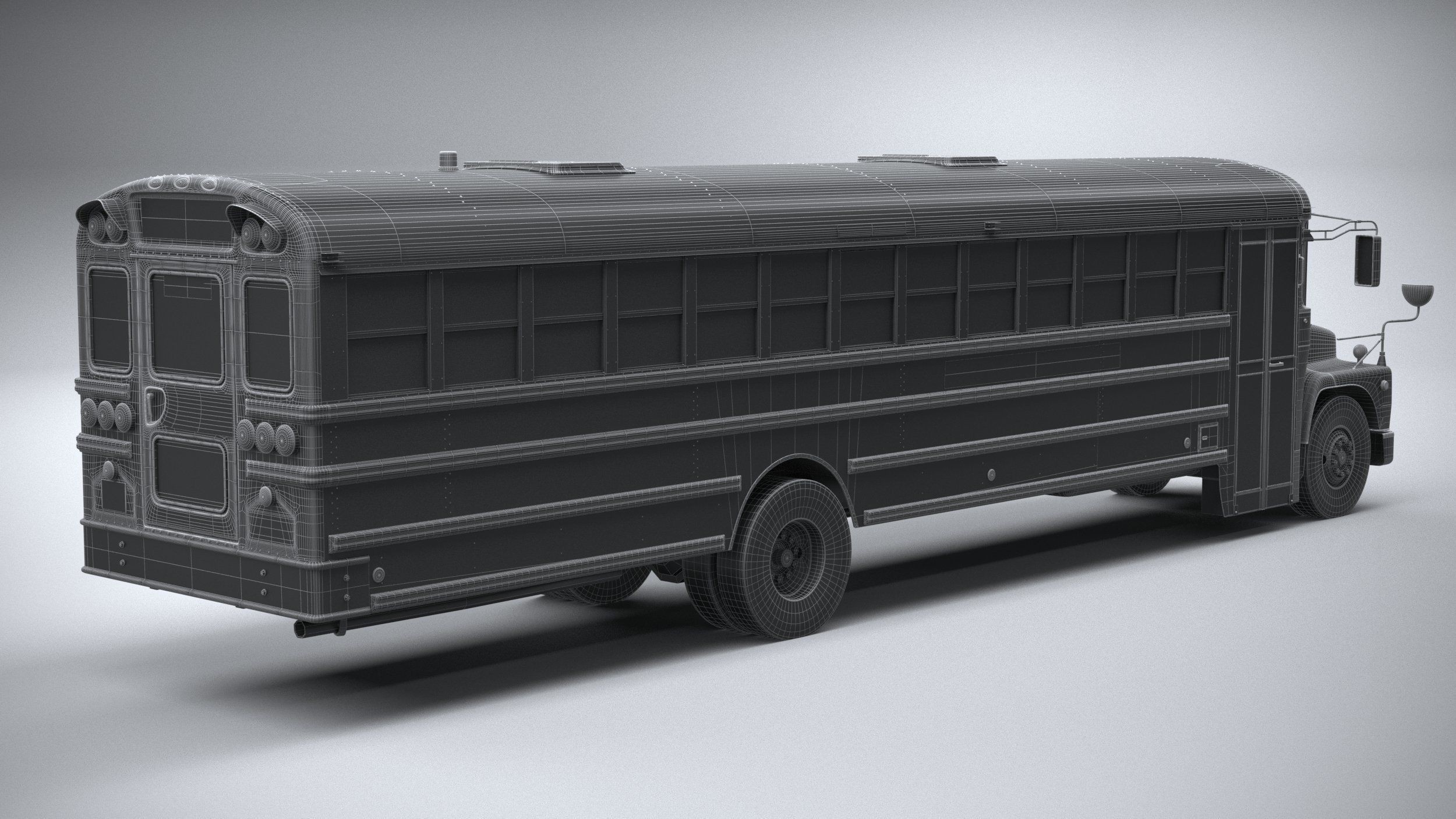 Generic SchoolBus 1980 3D model_27