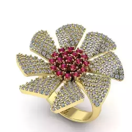 Ring flower 997 3D print model