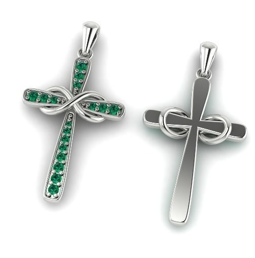 Pendant Cross 1002 3D print model_1