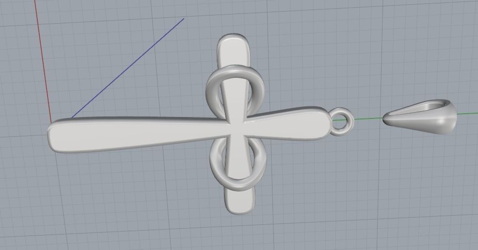 Pendant Cross 1002 3D print model_8
