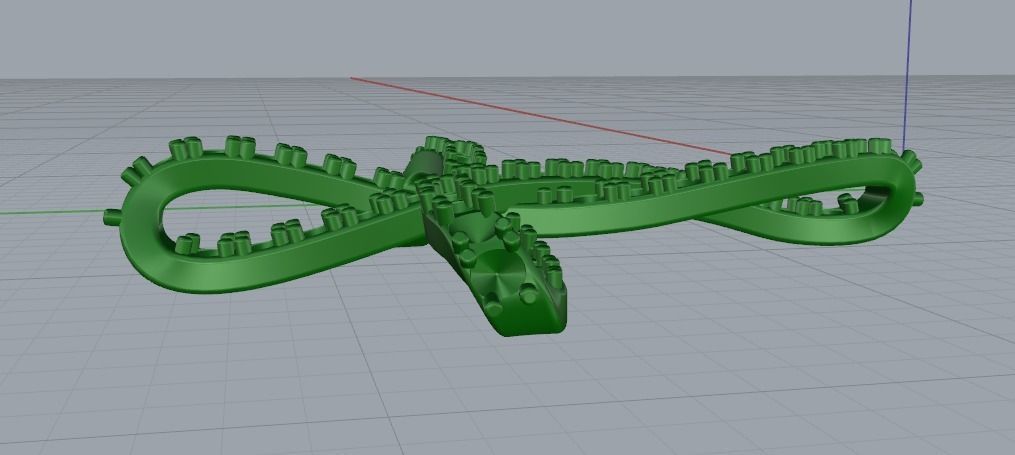 Pendant Cross 1001 3D print model_8