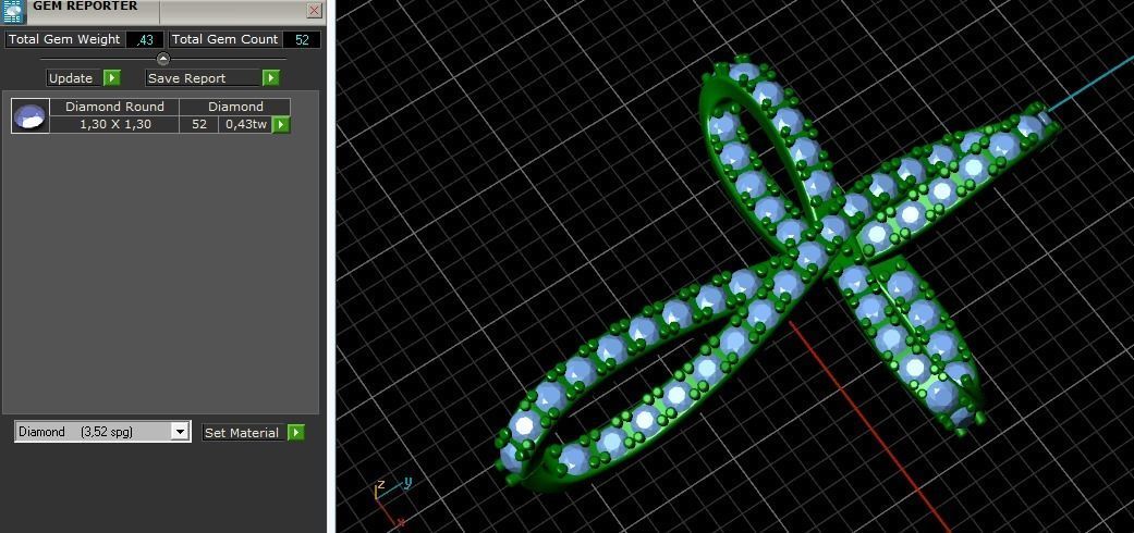 Pendant Cross 1001 3D print model_3