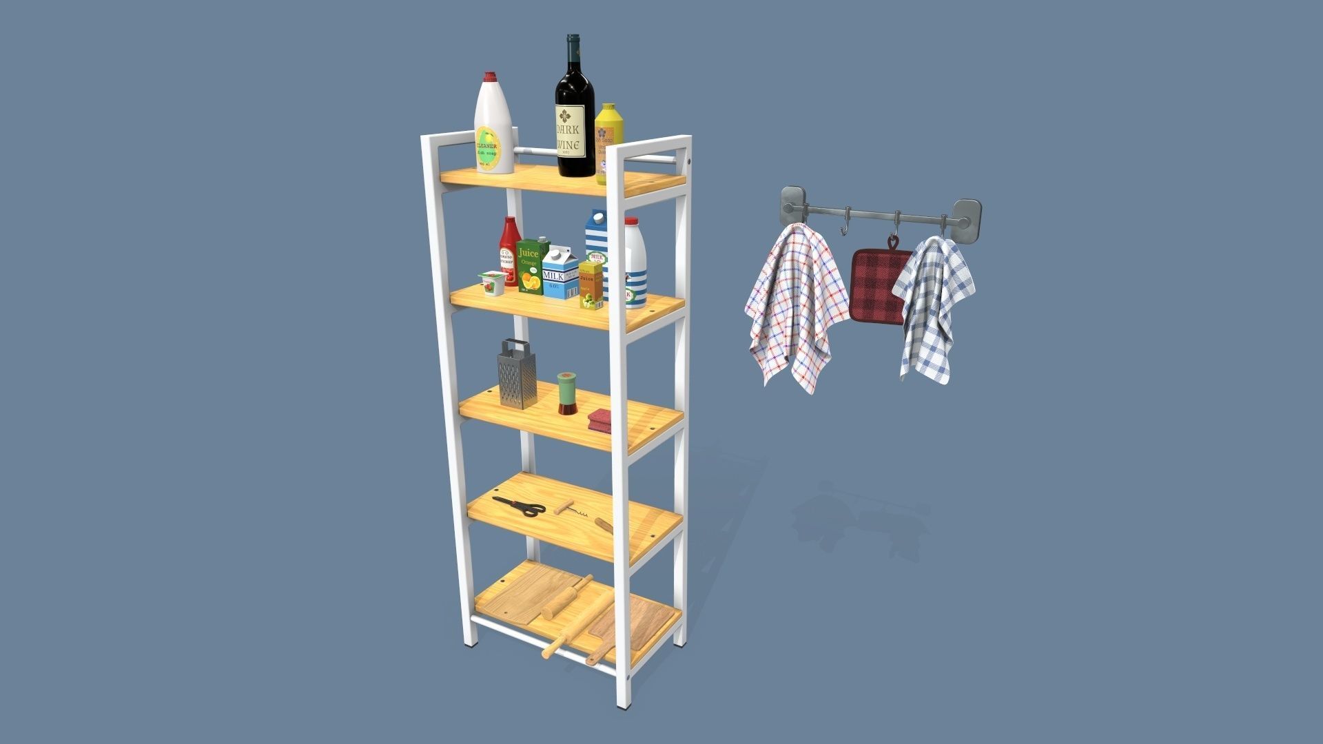 Kitchen Accessories 3D model_2